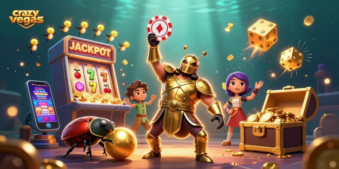 Explore exciting games at crazyvegas with dynamic beetle characters and jackpot excitement.