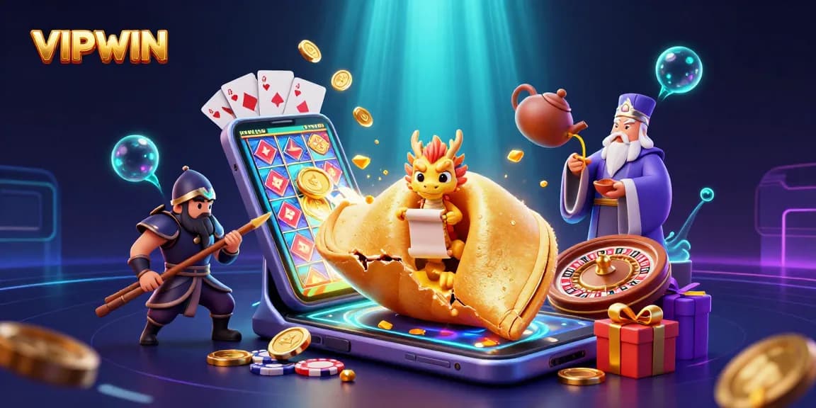 Engage with VIPWIN's exhilarating gambling experience featuring thrilling gaming elements and unique character designs.