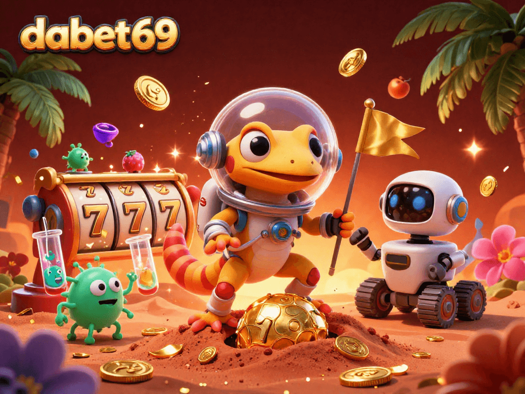 Spin slots and win prizes with dabet69 at a golden casino on Mars!