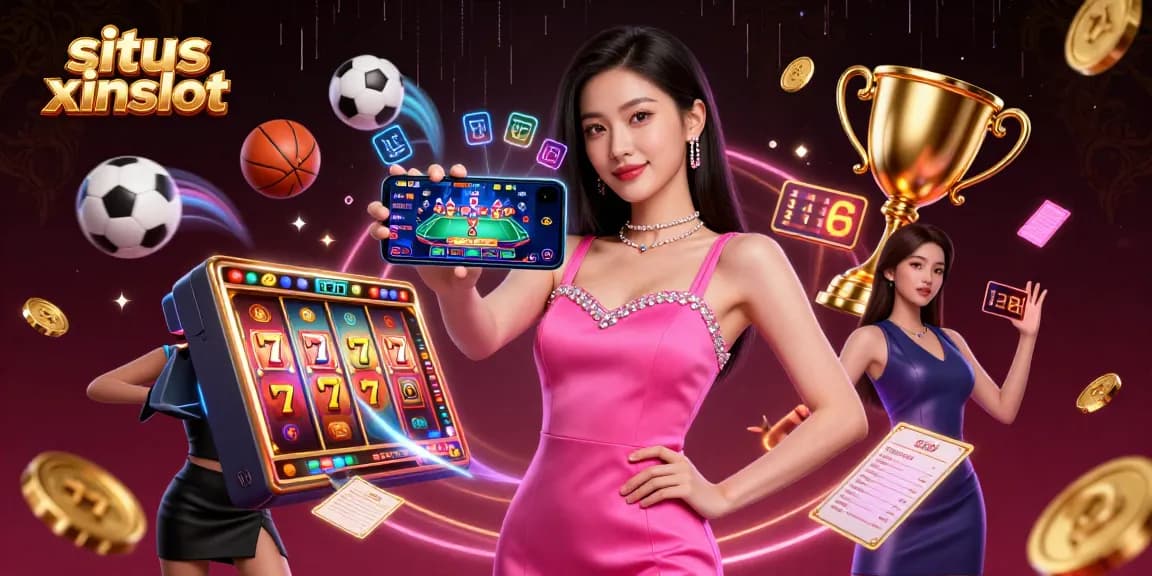 Engage with situs xinslot through an immersive live dealer experience surrounded by vibrant gaming elements.