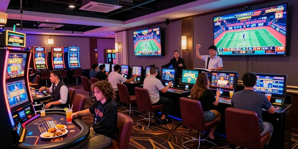 Explore the exciting world of online casinos at https://saintnicolasplace.co.uk, featuring vibrant gaming scenes and diverse players.