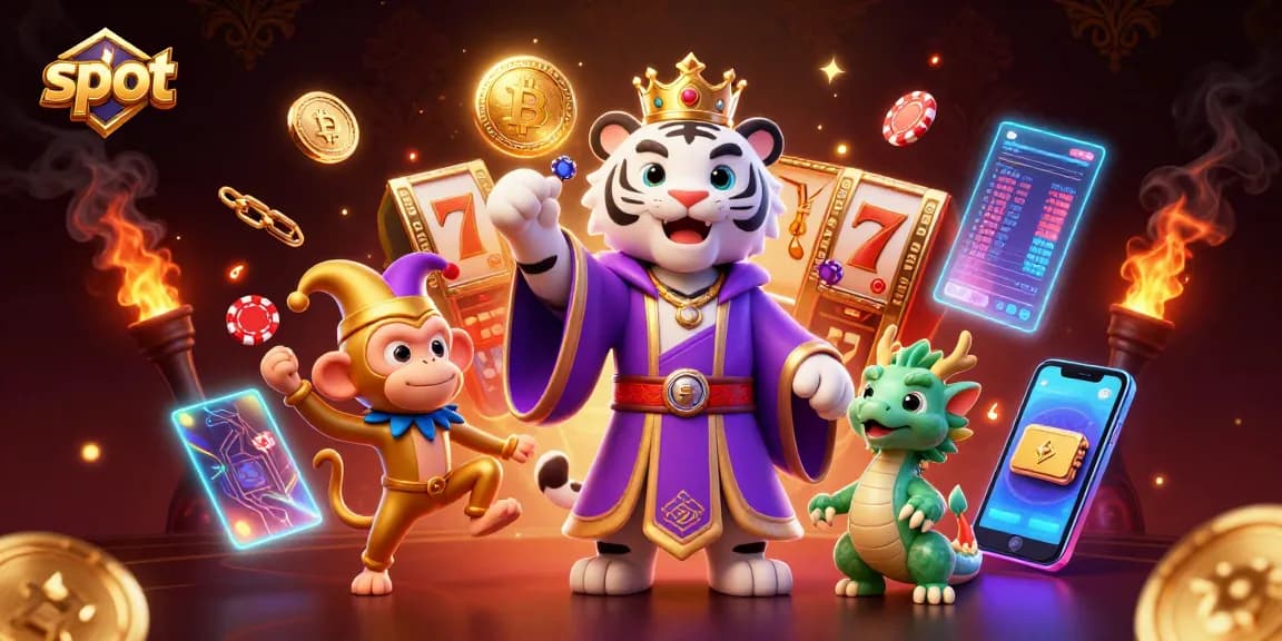Experience thrilling slot play with an elegant tiger and a lively monkey surrounded by jackpot symbols.