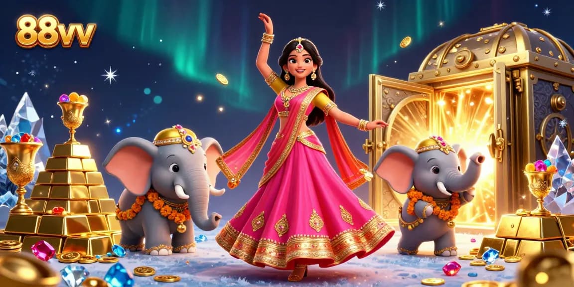 Experience excitement with 88vv as you explore the vibrant 3D casino world filled with treasures.