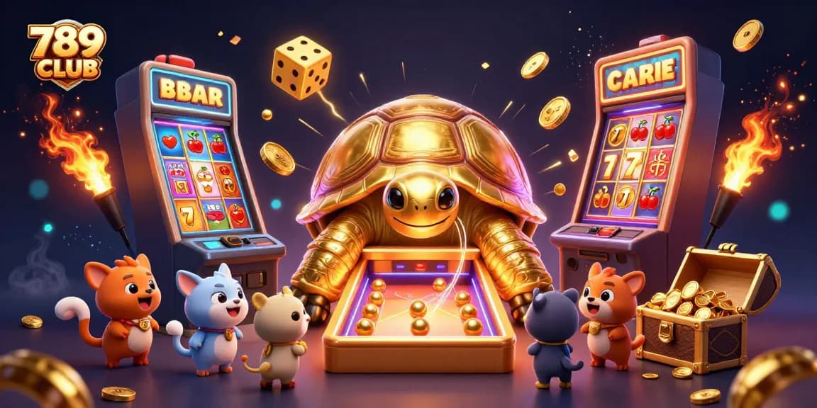 Experience the thrill of 789 CLUB with a captivating jackpot scene featuring a golden tortoise.