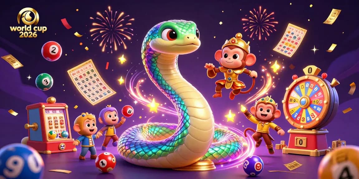 Experience exciting gameplay during world cup 2026 with vibrant lottery elements, explosion of colors and energy.