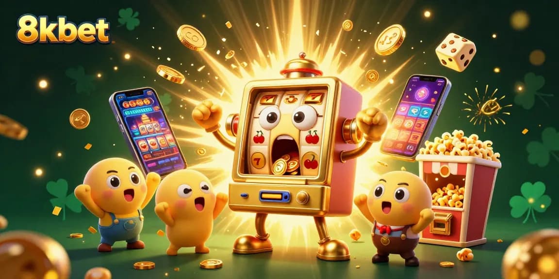 Engage with 8xbet's exciting slot machines as they hit jackpots with vibrant visuals and gold coins.