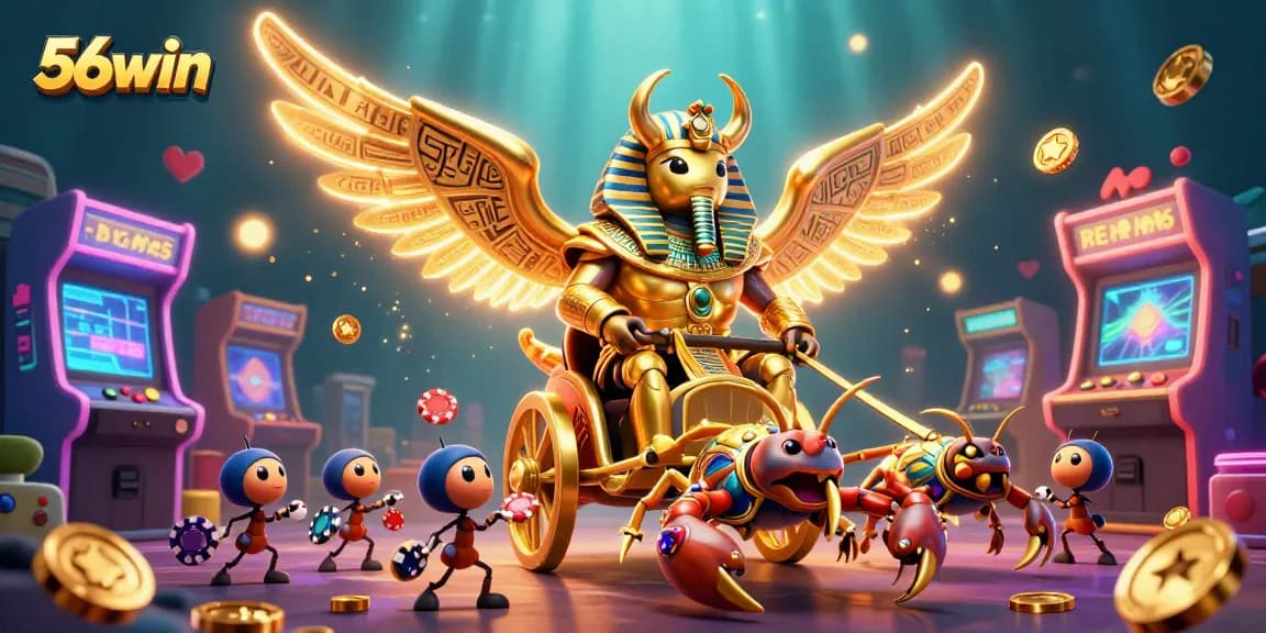 Engage with the vibrant 56win casino adventure featuring colorful characters and dynamic game elements.