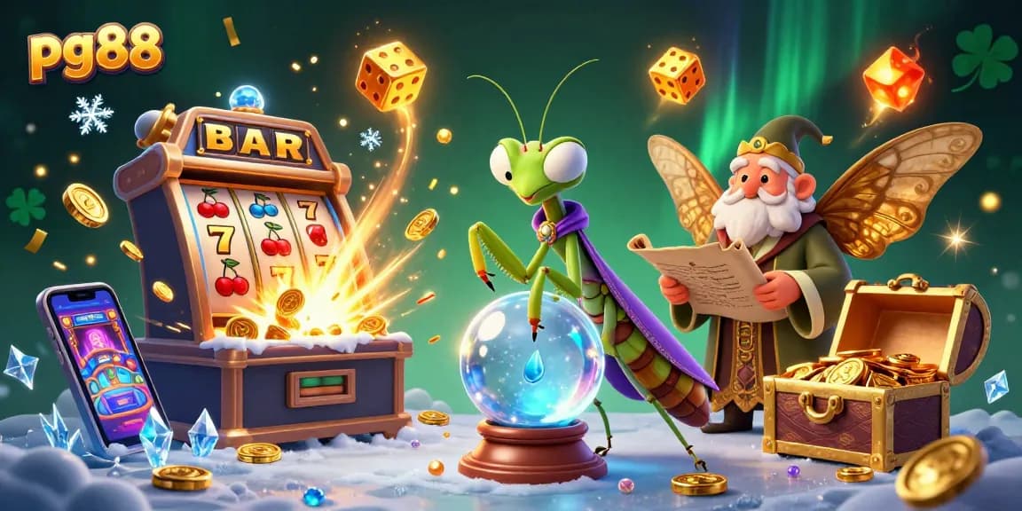 Spin the reels for jackpots at pg88 with 3D characters in a vibrant casino scene.