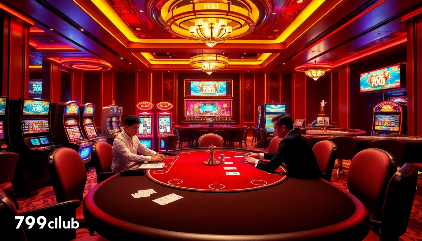 Engage in thrilling poker at 789club, surrounded by vibrant casino atmosphere and high-stakes action.