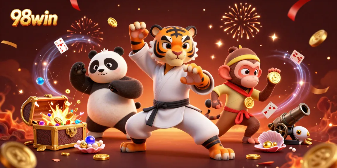 Engage with thrilling 98win casino games under the mesmerizing charm of animated characters.