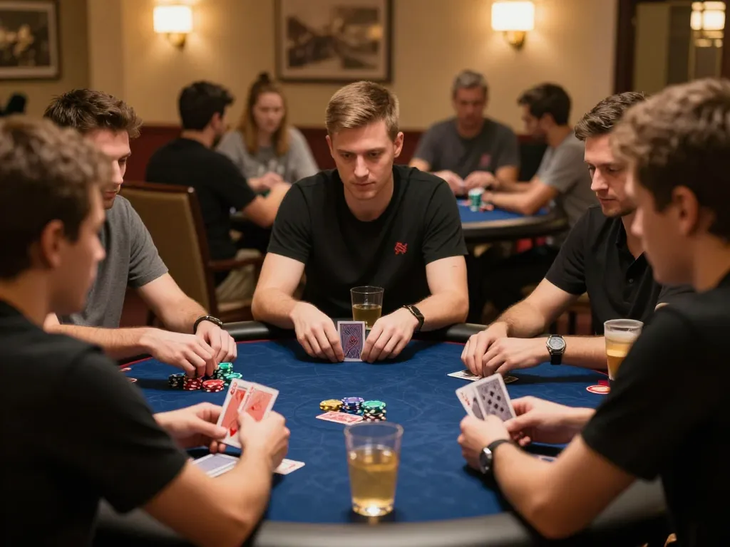 Engaged players enjoying a home poker night with qh88go app strategies for better game outcomes