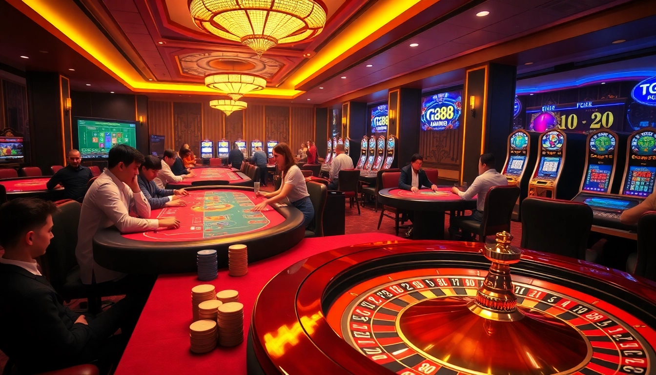 Experience the thrill of gambling at TG88 COM with vibrant casino games and enthusiastic players.