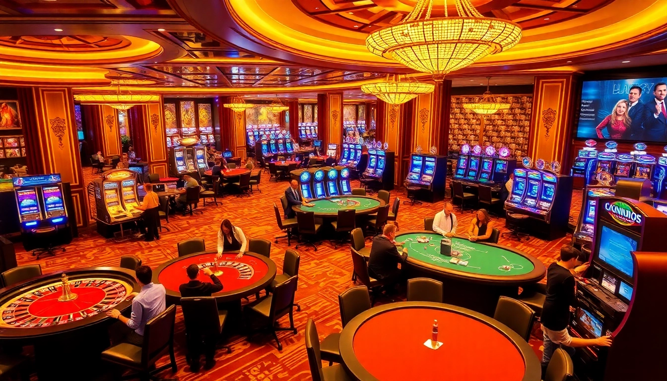 Experience the thrill of LUCK8 gaming with players at a casino table in vibrant action.