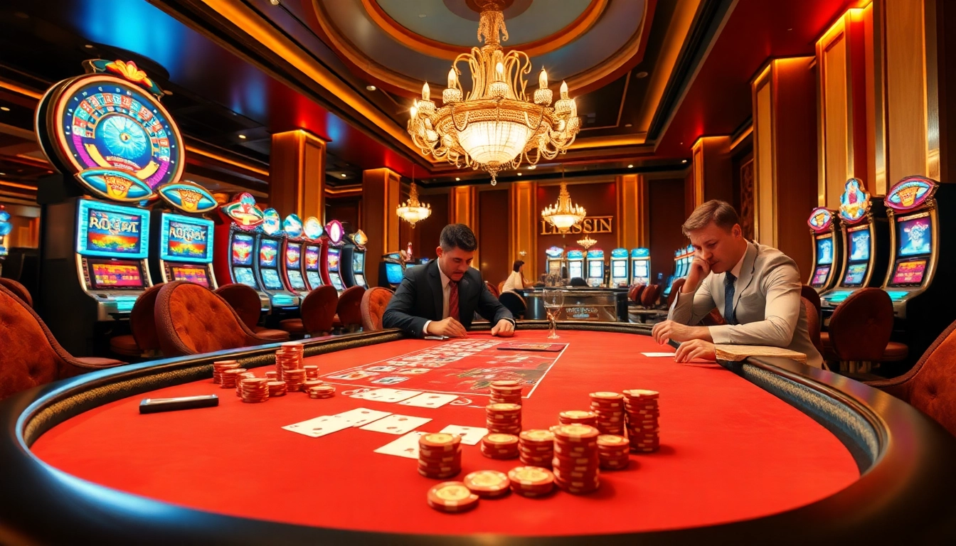 Experience excitement at the F168-themed casino table filled with vibrant poker chips and glamorous cards.