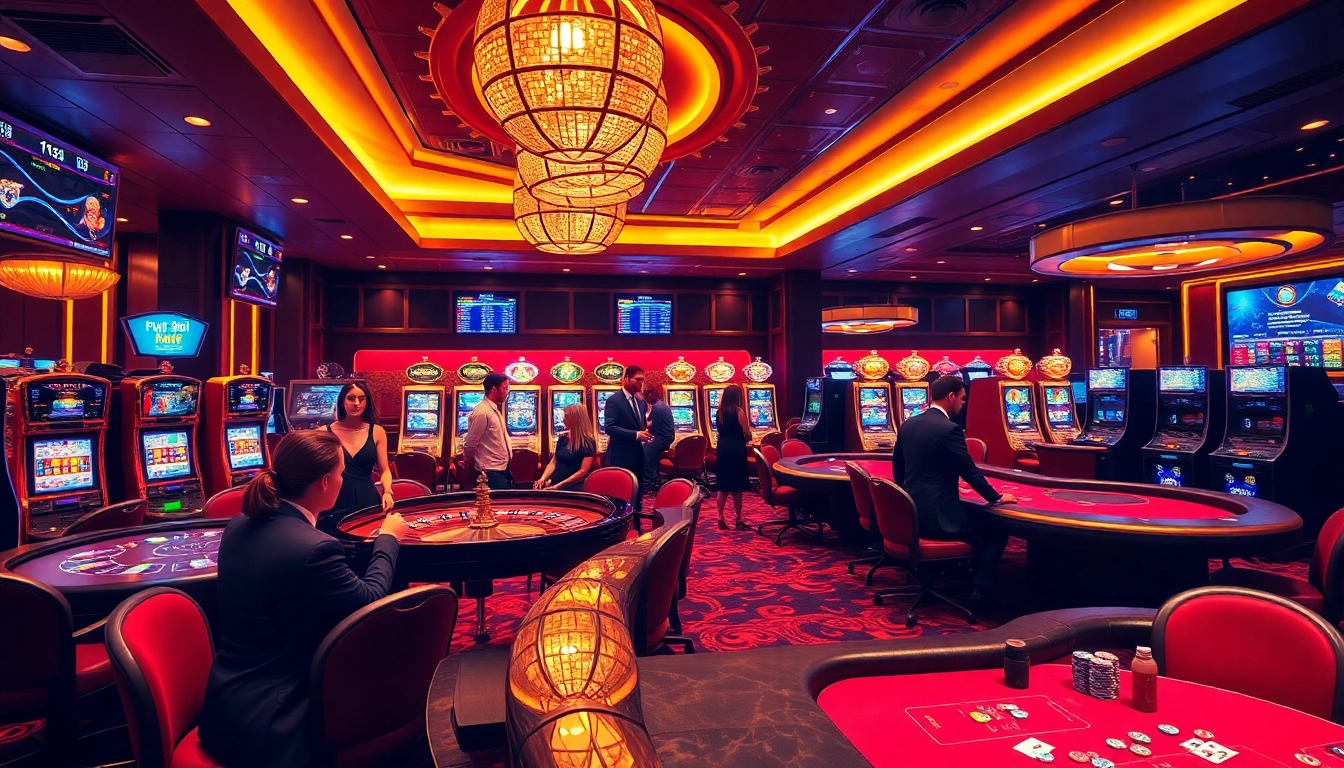 Experience excitement at Pu88 mobi with vibrant casino gaming tables and luxury ambiance.
