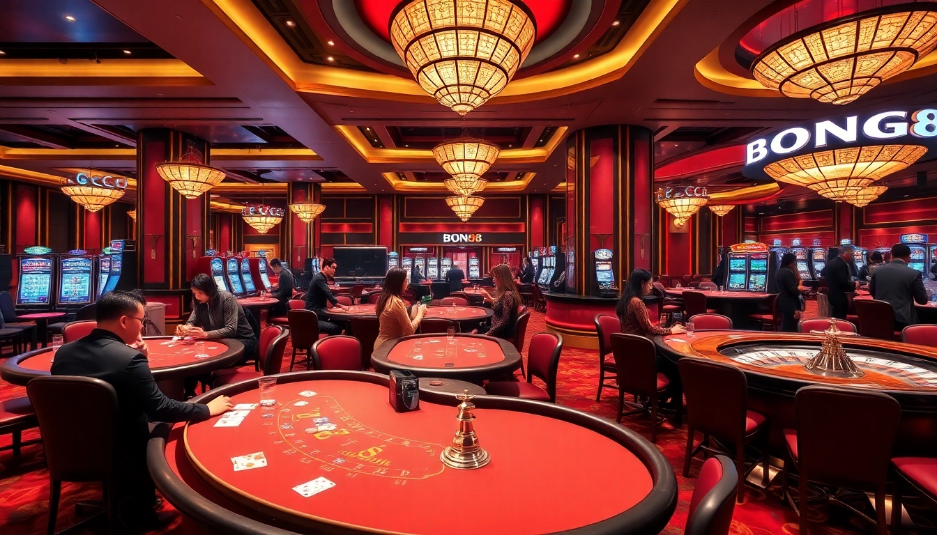 Engaging gamblers at BONG88 with live casino games and vibrant betting action.