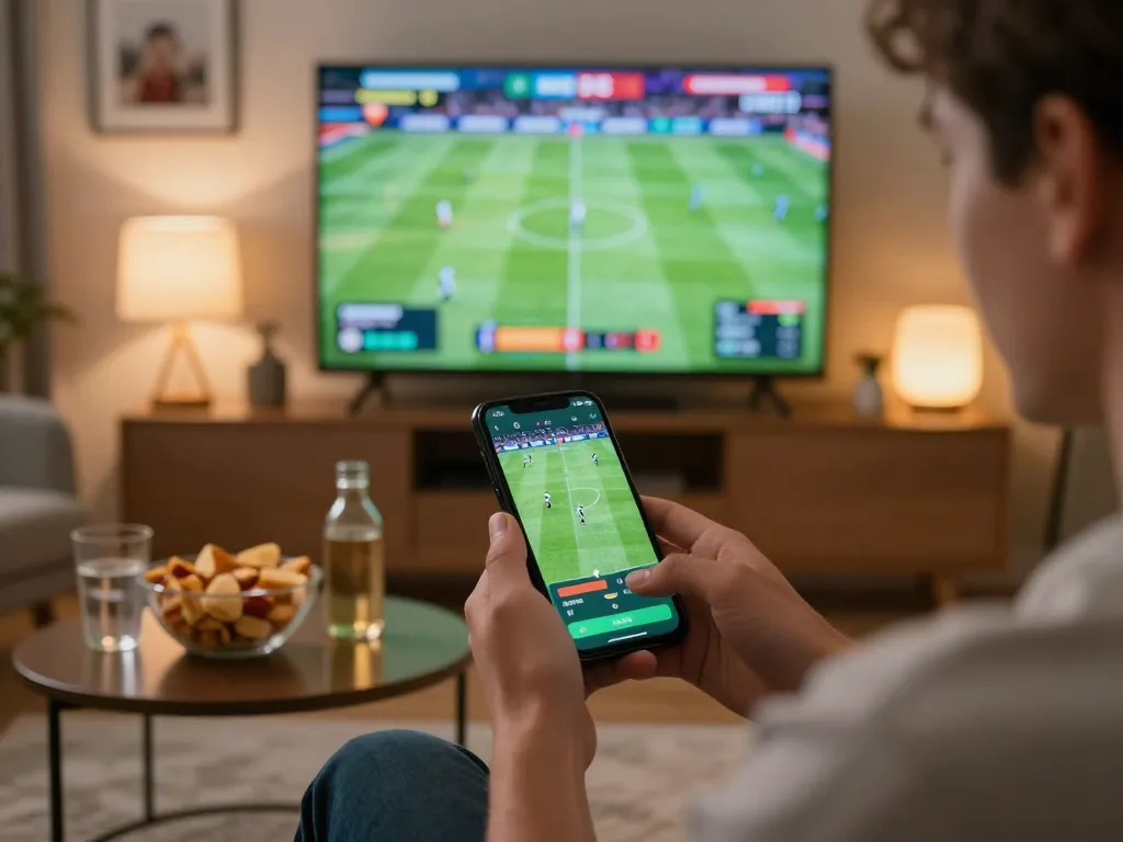 Place bets on sports through Net88 app during an exciting match