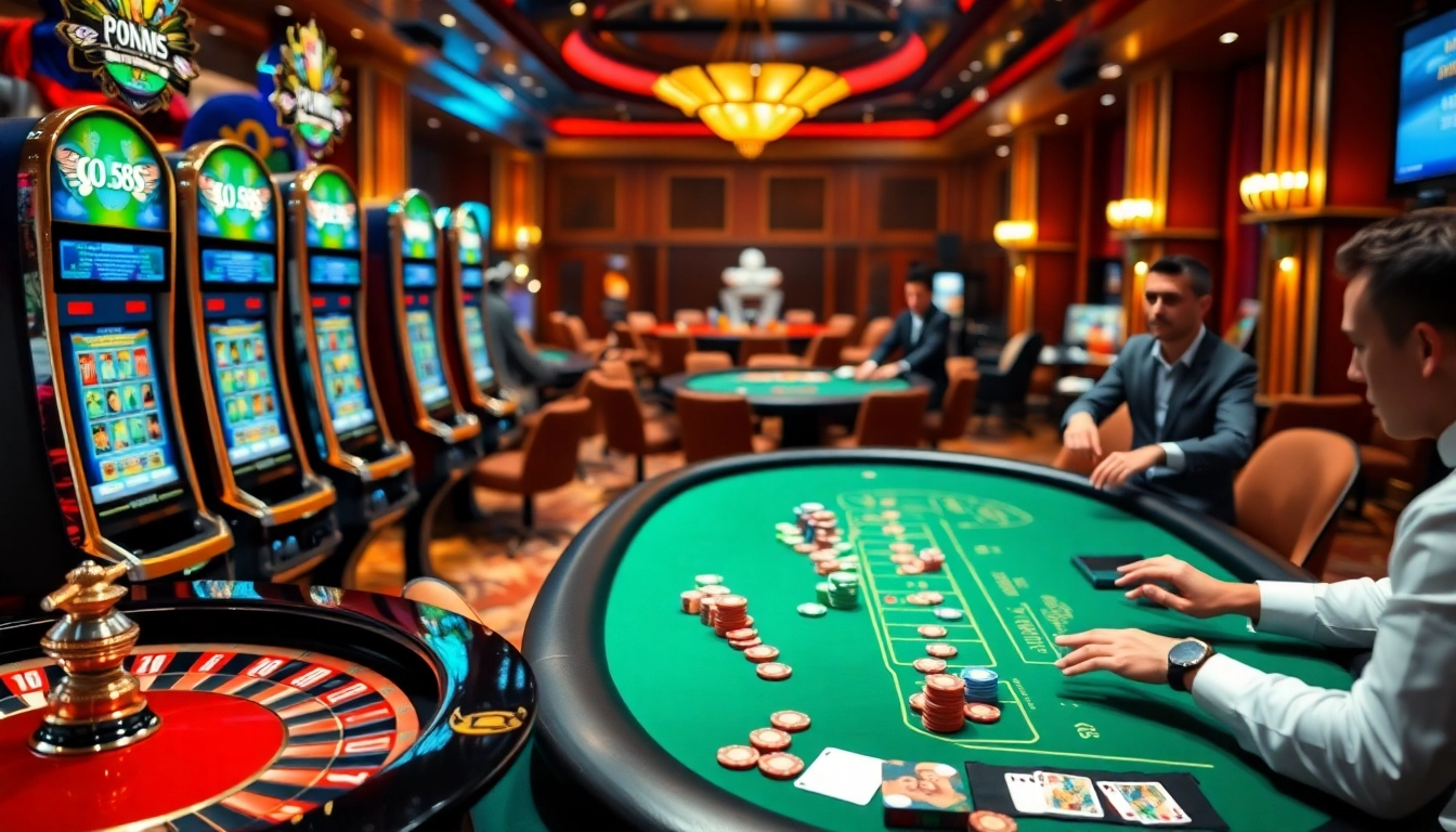 Experience the excitement of LC88 with vibrant casino gaming elements in action.