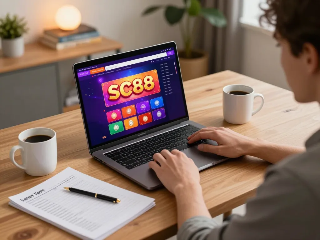 Engaging online gaming session on SC88 platform with casino interface visible