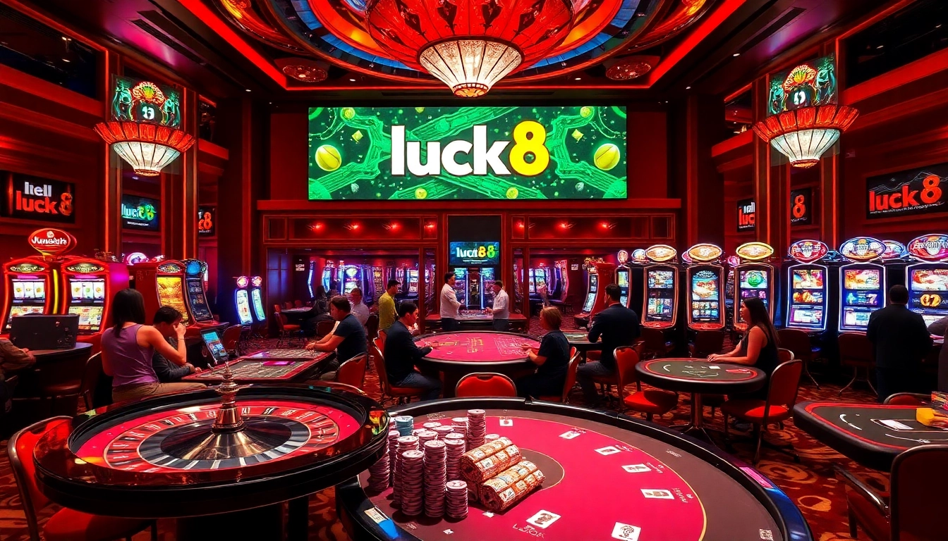 Experience exciting gameplay at luck8 with vibrant casino tables and lively atmosphere.