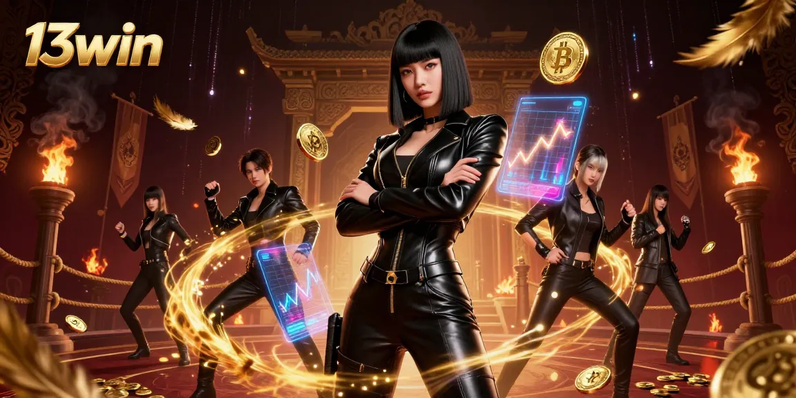 Engage with 13win's unique gaming experience in this vibrant, action-packed casino scene.