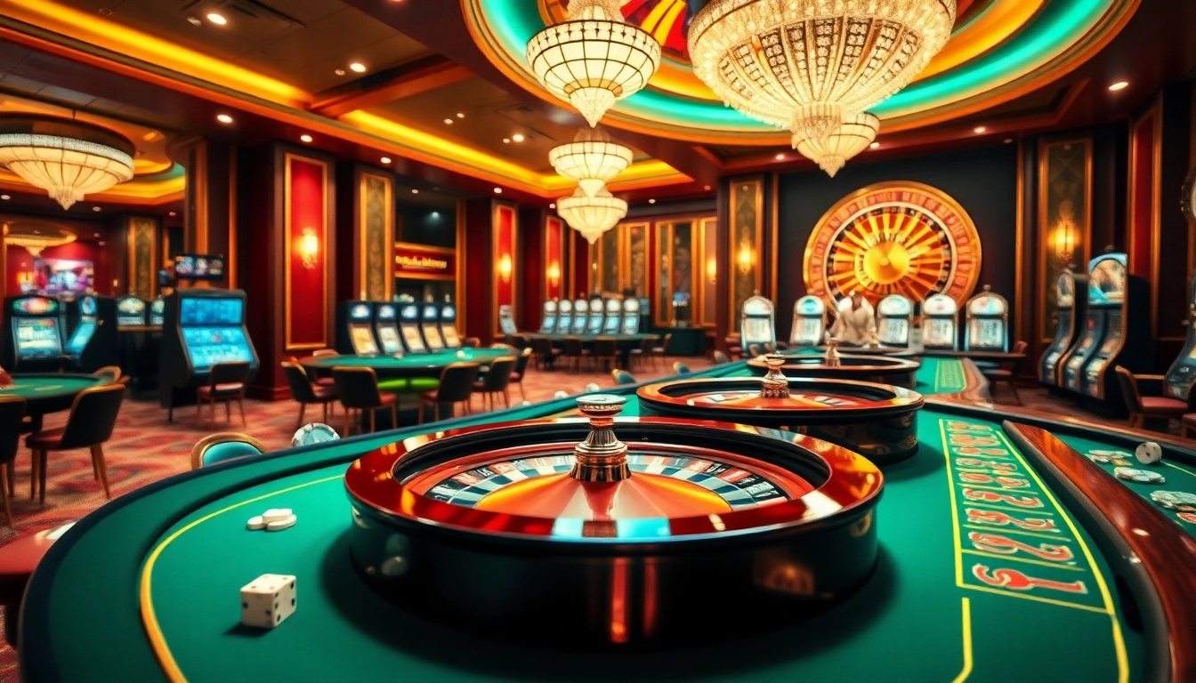 Experience the thrill of gambling at https://98wina8.com/ with luxurious casino tables and vibrant gaming action.