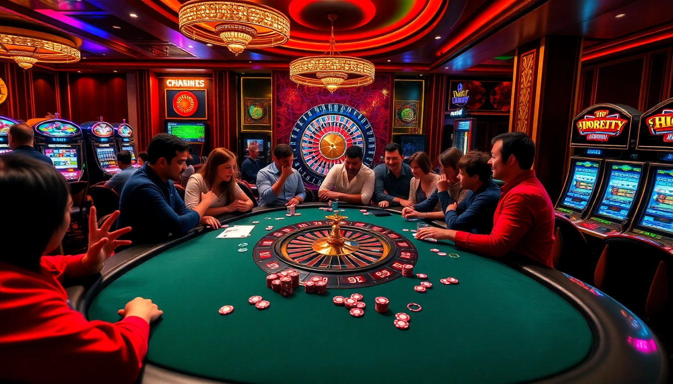 High-stakes poker action at https://789betg.com/ with players engaging at a vibrant casino table.