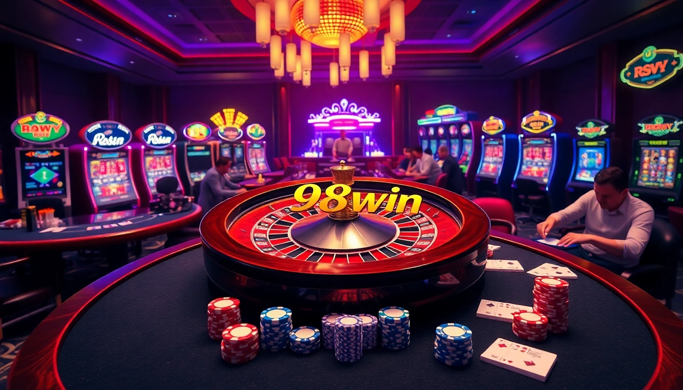 Experience the thrill of the 98win casino with vibrant tables and exhilarating gameplay.
