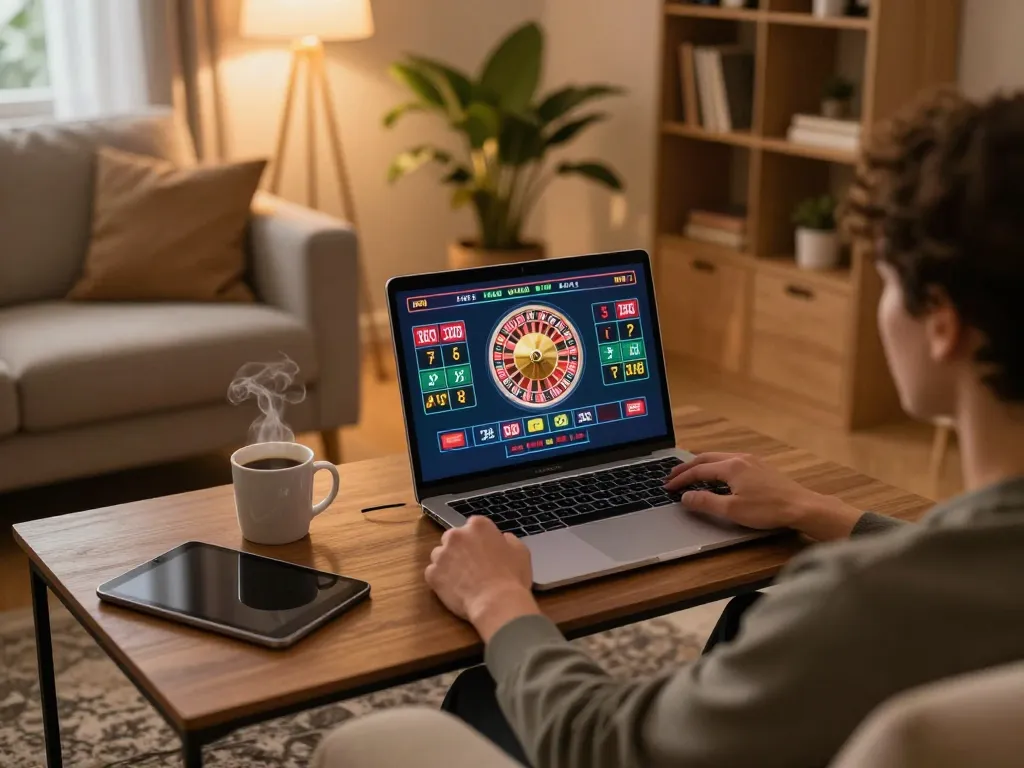 Engage with luck8's exciting live roulette game while enjoying a cozy home atmosphere.