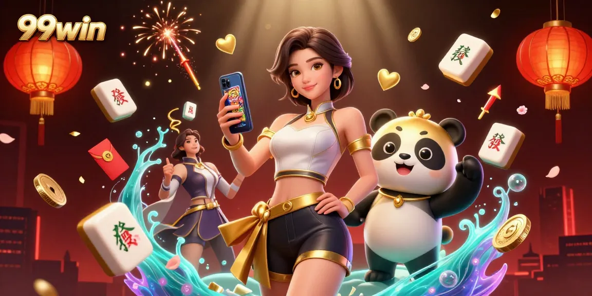 Engage in winning strategies on 99win with vibrant casino-themed illustration.