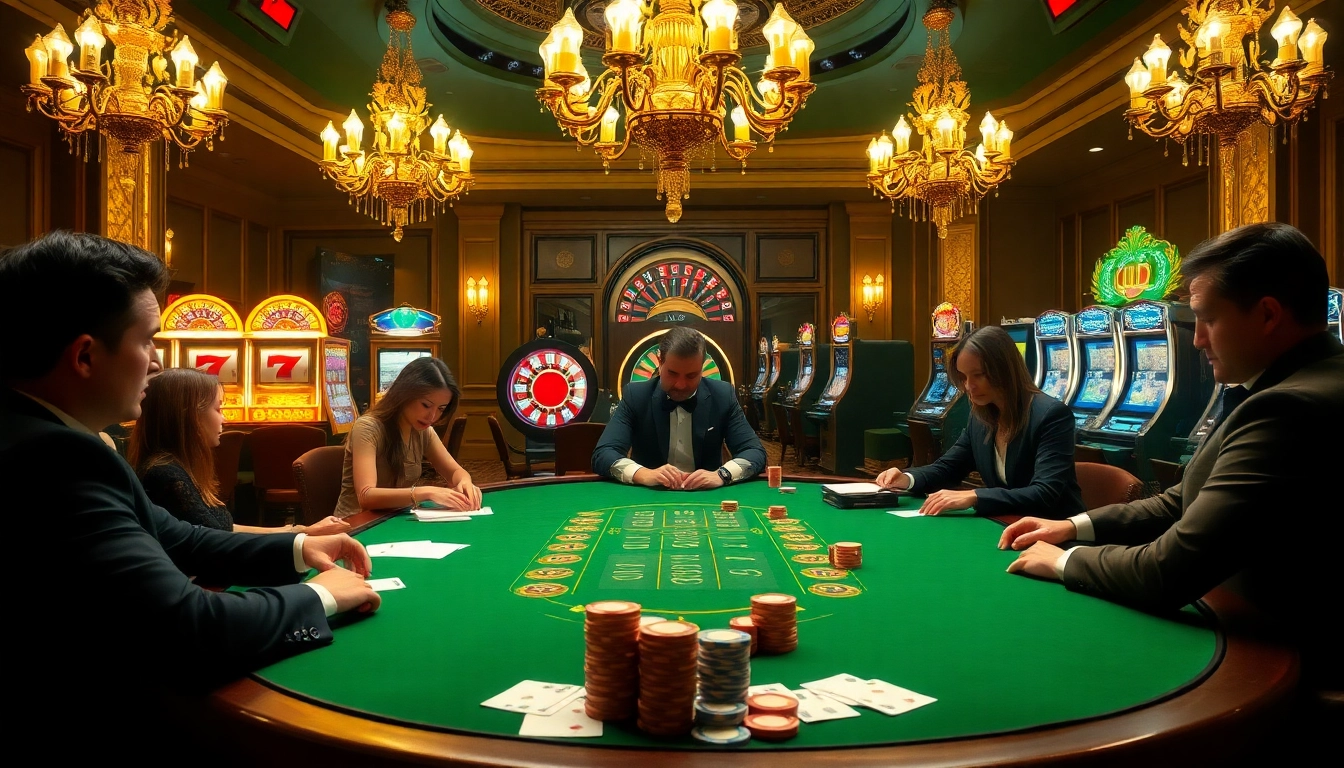 Engage with the exciting gambling atmosphere at https://lu88y.com/ featuring poker, roulette, and vibrant slot machines.