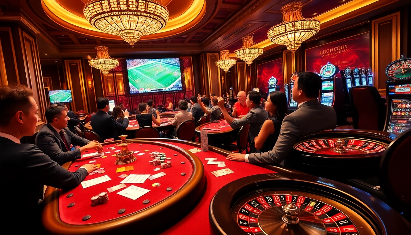 Experience thrilling bets at THỂ THAO 123GA's vibrant casino atmosphere.