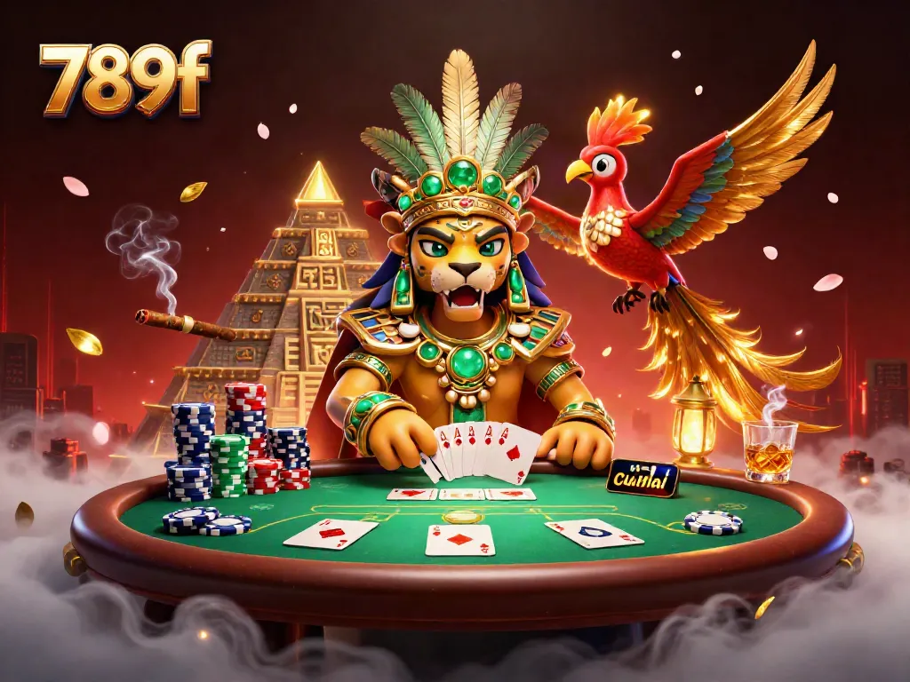 Experience engaging gameplay with 789f at the dynamic casino scene full of animated poker action.