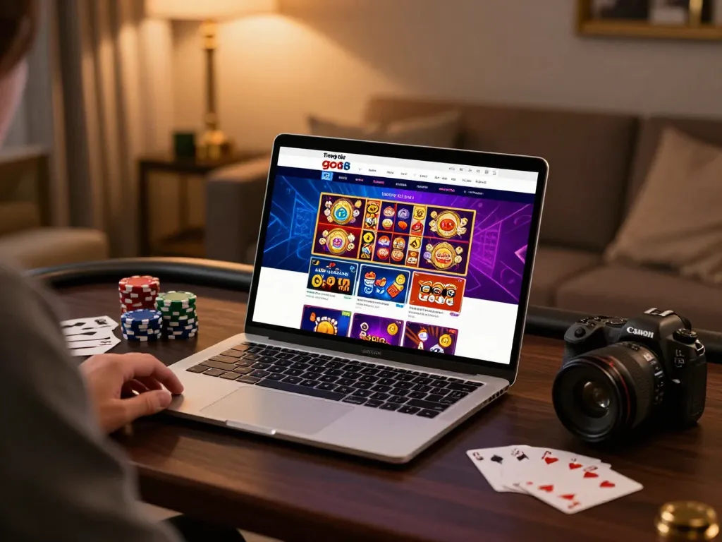 Engaging in online gaming at trang chủ go8 for a thrilling casino experience.