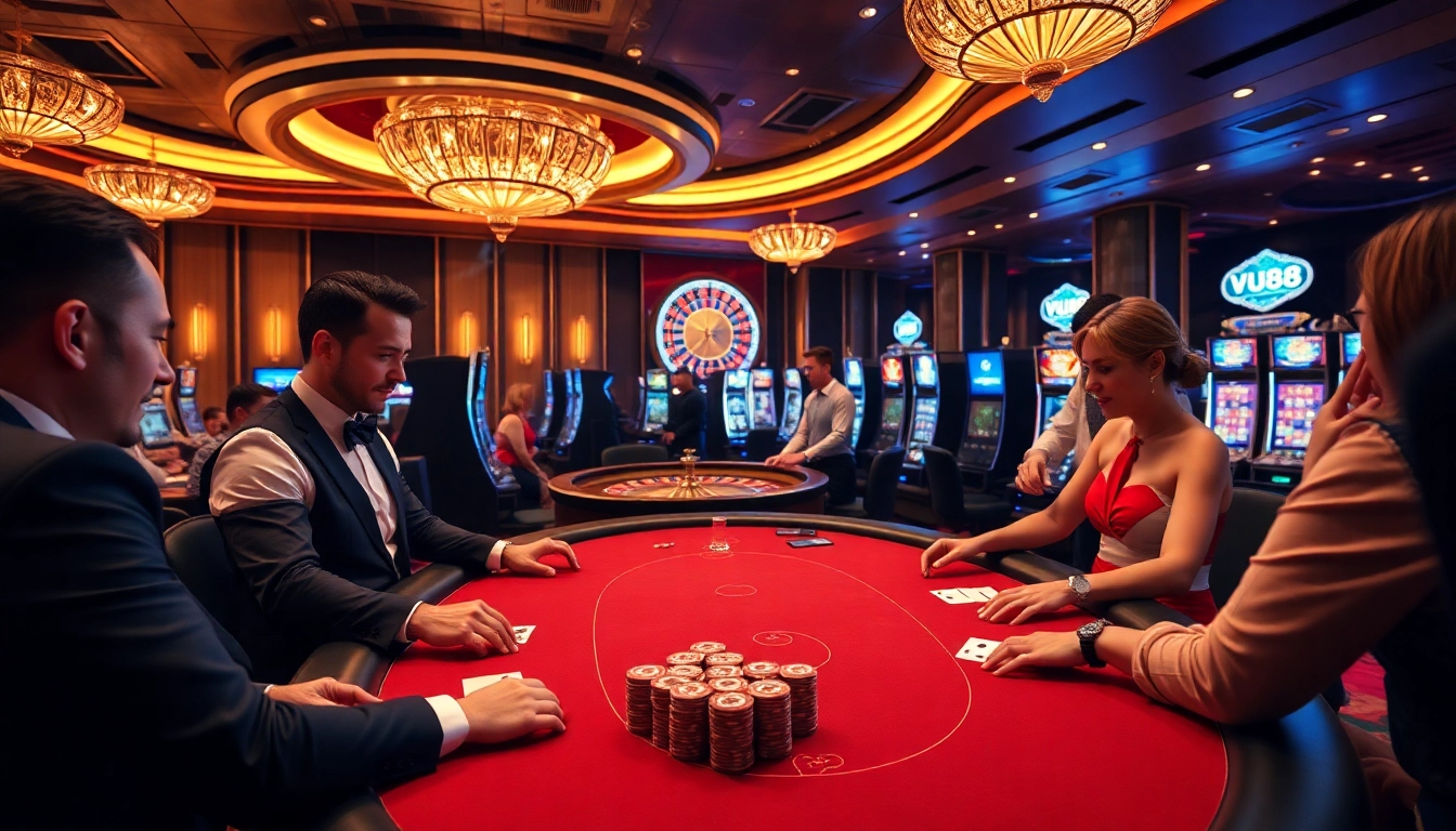 Experience the thrill of winning at https://vu88.ink/ with a vibrant casino atmosphere featuring poker and roulette.