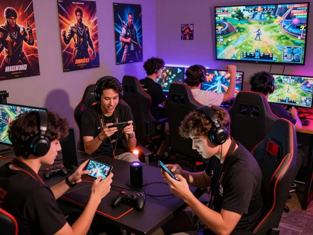 Engaging gaming environment highlighting players ready to tải hitclub for exciting mobile gaming experiences, showcasing community and competition.