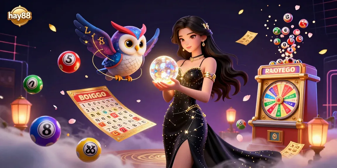 Engage in thrilling lottery experiences with hay88, showcasing vibrant balls and dynamic games.