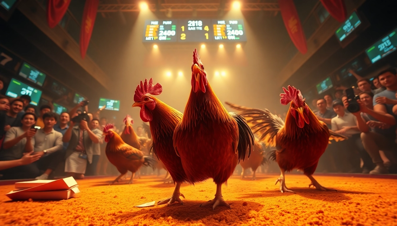 Experience high-stakes cockfighting live at sv368win.live with exciting action and vibrant betting atmosphere.