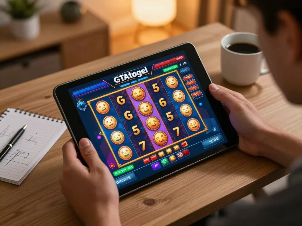 Engaging online gaming session at GTAtogel showing vibrant slot game interface for jackpot excitement.