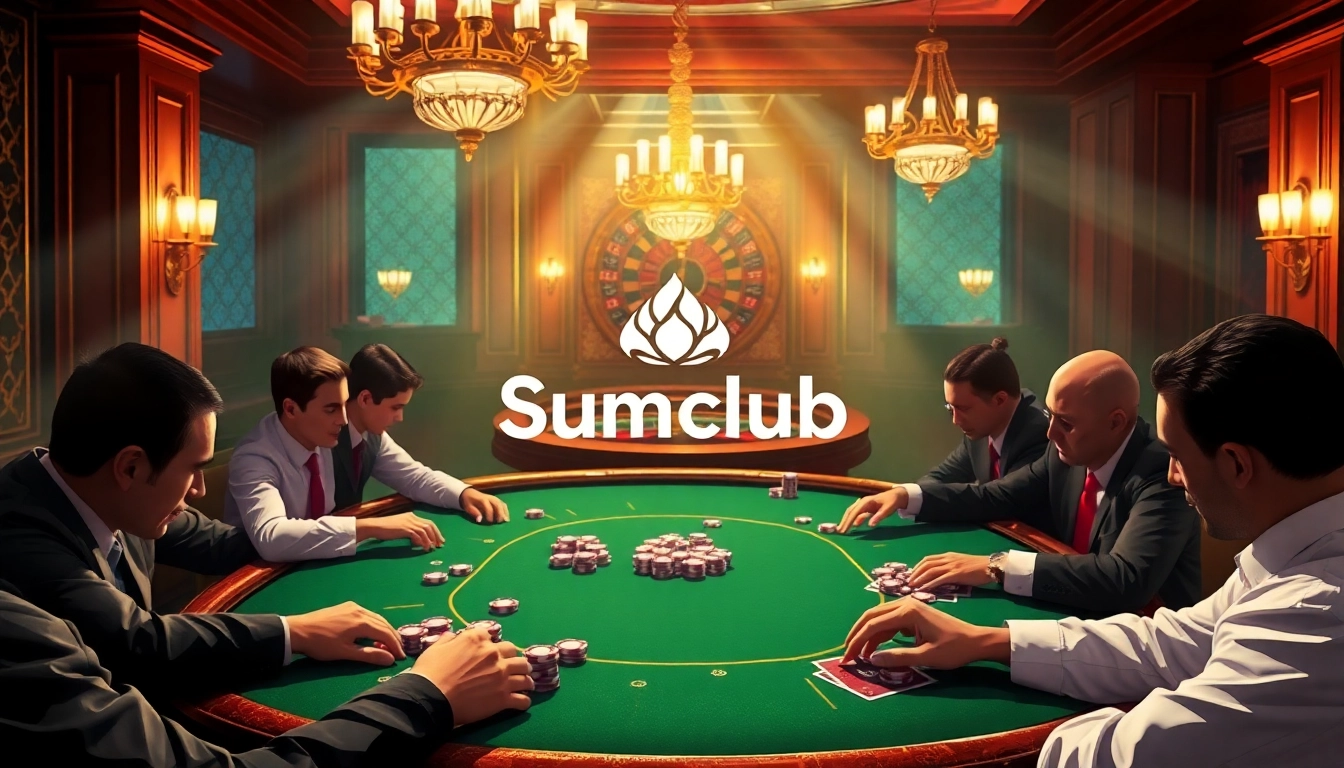 Experience thrilling gameplay at Sumclub's luxurious poker table with stunning graphics.