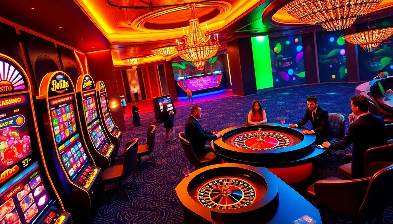 Exciting online gambling interface from https://88new.autos/, showcasing vibrant slot machines and poker chips.