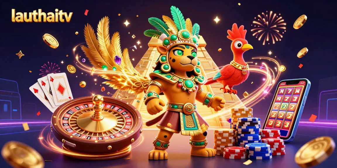 Experience exhilarating gaming action with lauthaitv showcasing vibrant casino elements and dynamic characters.