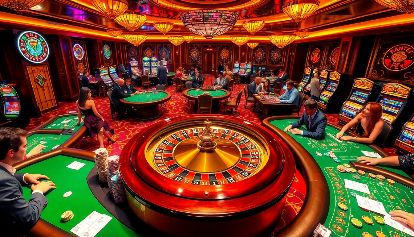 Experience the excitement of gambling at https://mm88.report/ with luxurious casino tables and vibrant players.