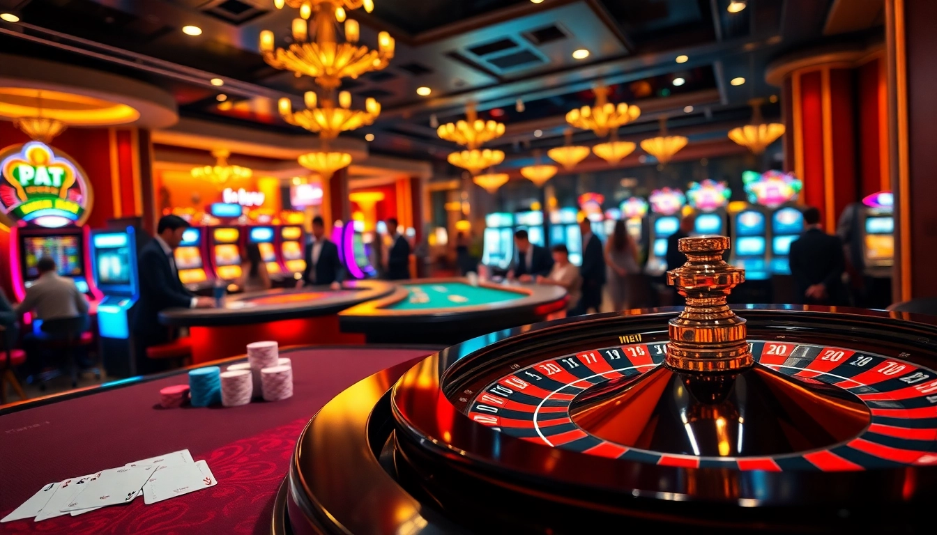 Enjoying a thrilling game of roulette at https://nohu90k.com/ in a luxurious casino setting.