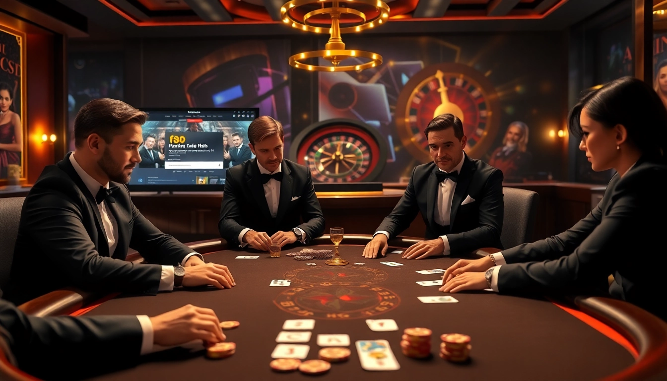 Engage in high-stakes poker action at https://f8bet.net.in/, highlighting elegance and excitement.