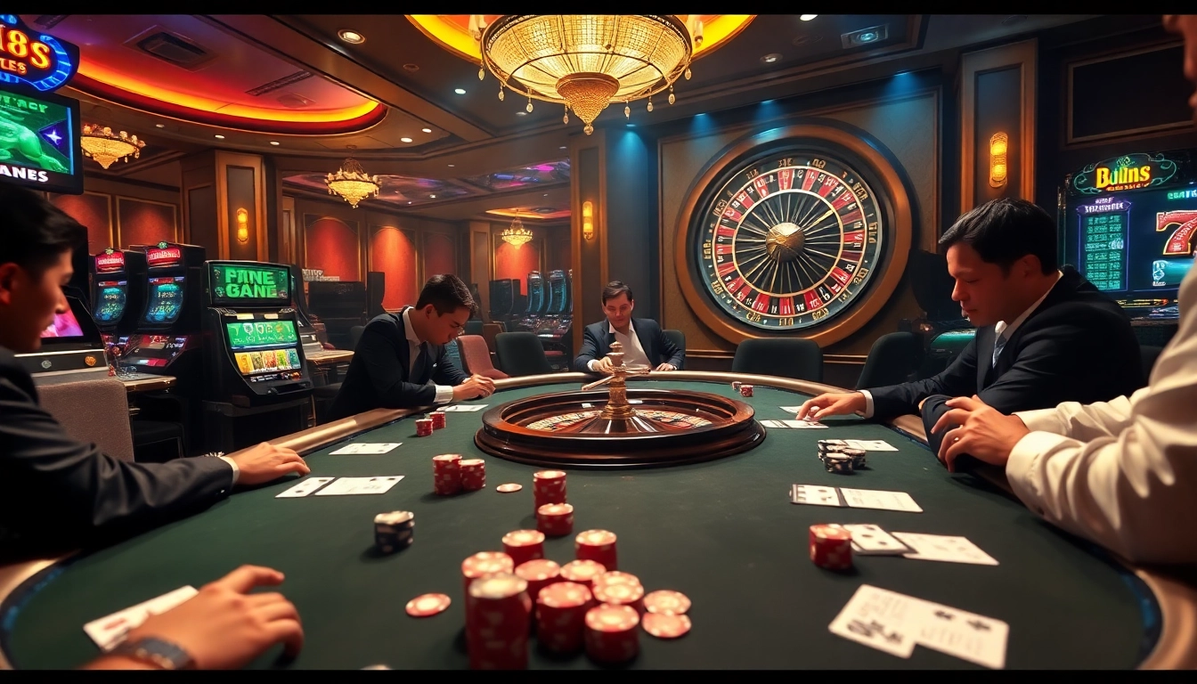 Experience thrilling gameplay at NK88 with vibrant poker chips and an elegant casino table.
