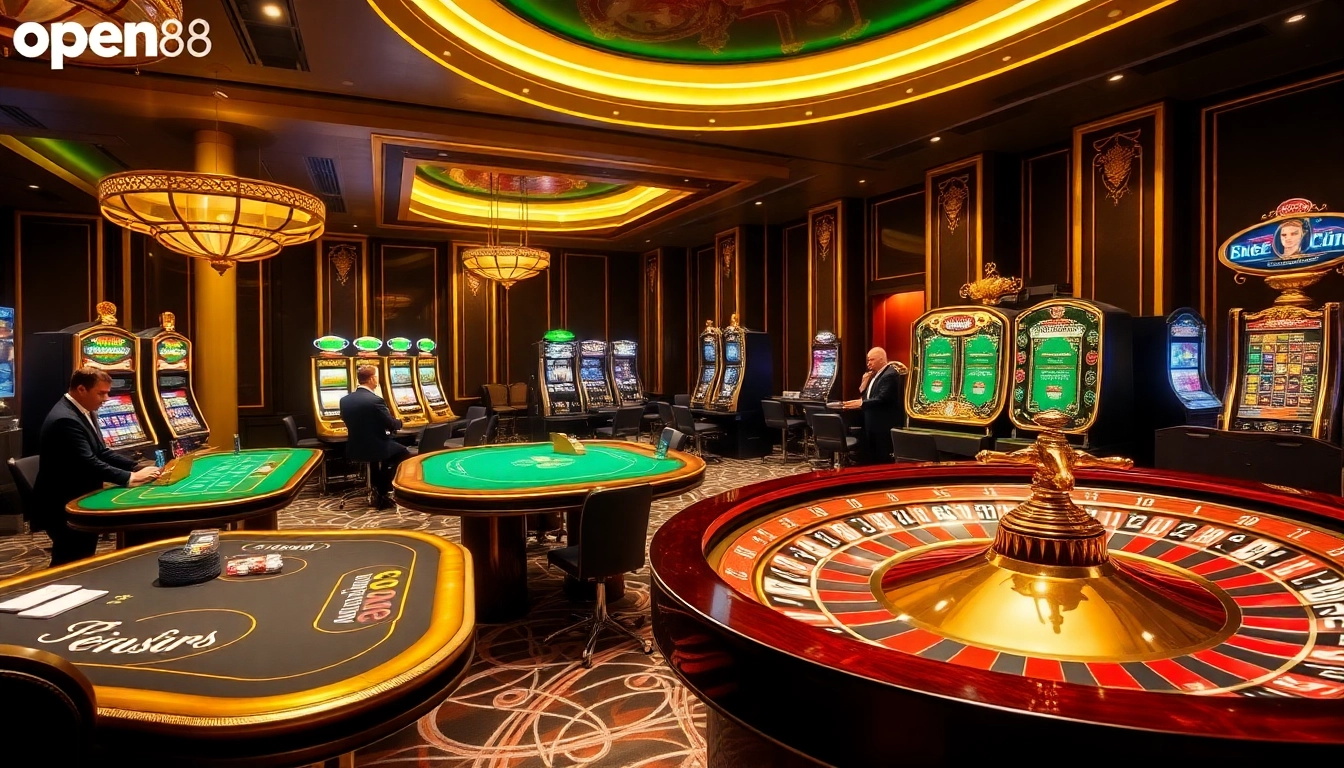 Experience the thrill of gambling at open88 with vibrant casino tables and engaging gameplay.