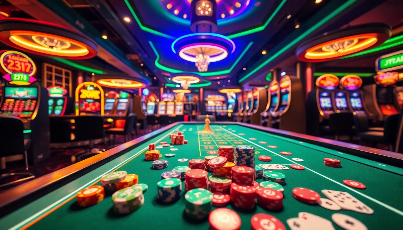 Enjoy the thrill of gaming at Jun88, featuring vibrant casino tables and dynamic action.