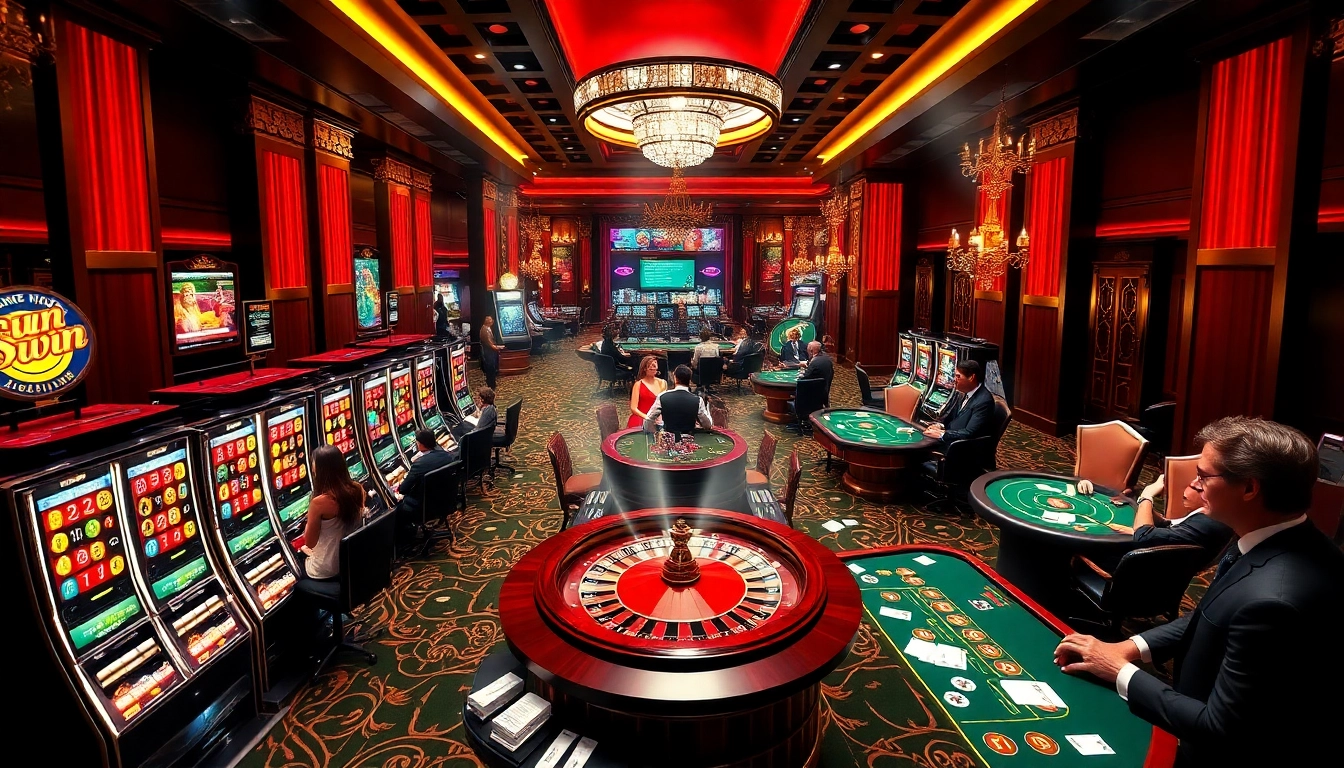 Experience the thrill of sun win gaming with vibrant tables and exciting players in action.