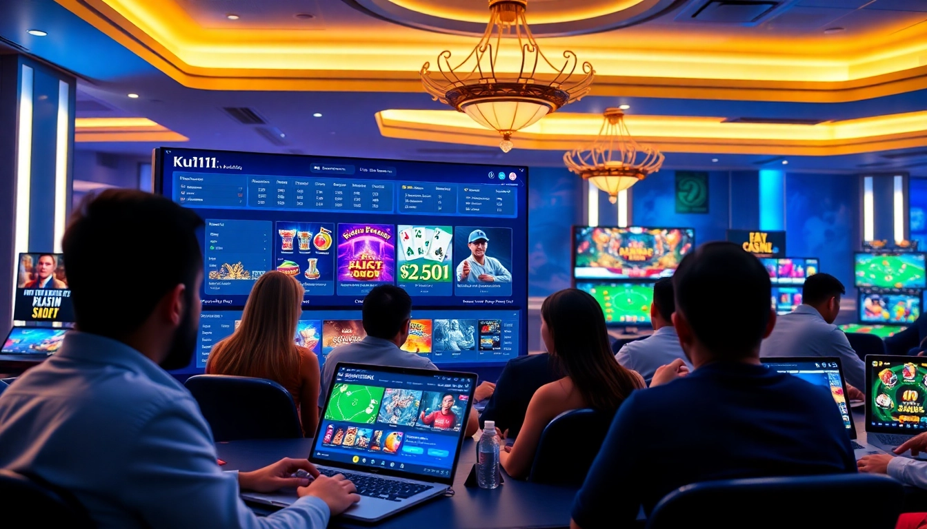 Engaging online gaming scene showcasing Ku1111 platform with vibrant interfaces and players.